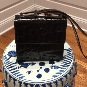 Furla Croc Shoulder Bag